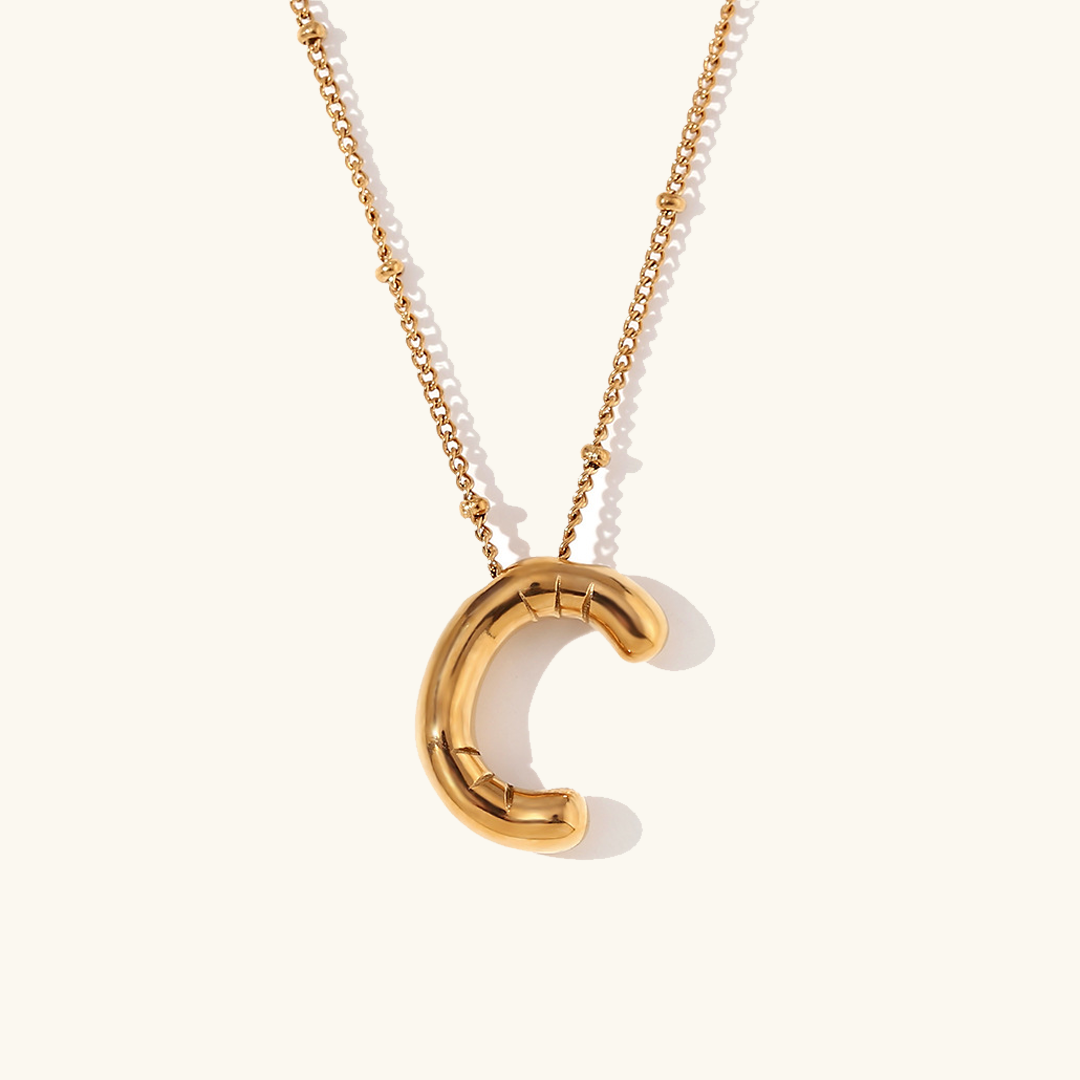 Balloon Gold Initial Necklace - Joie d’Or