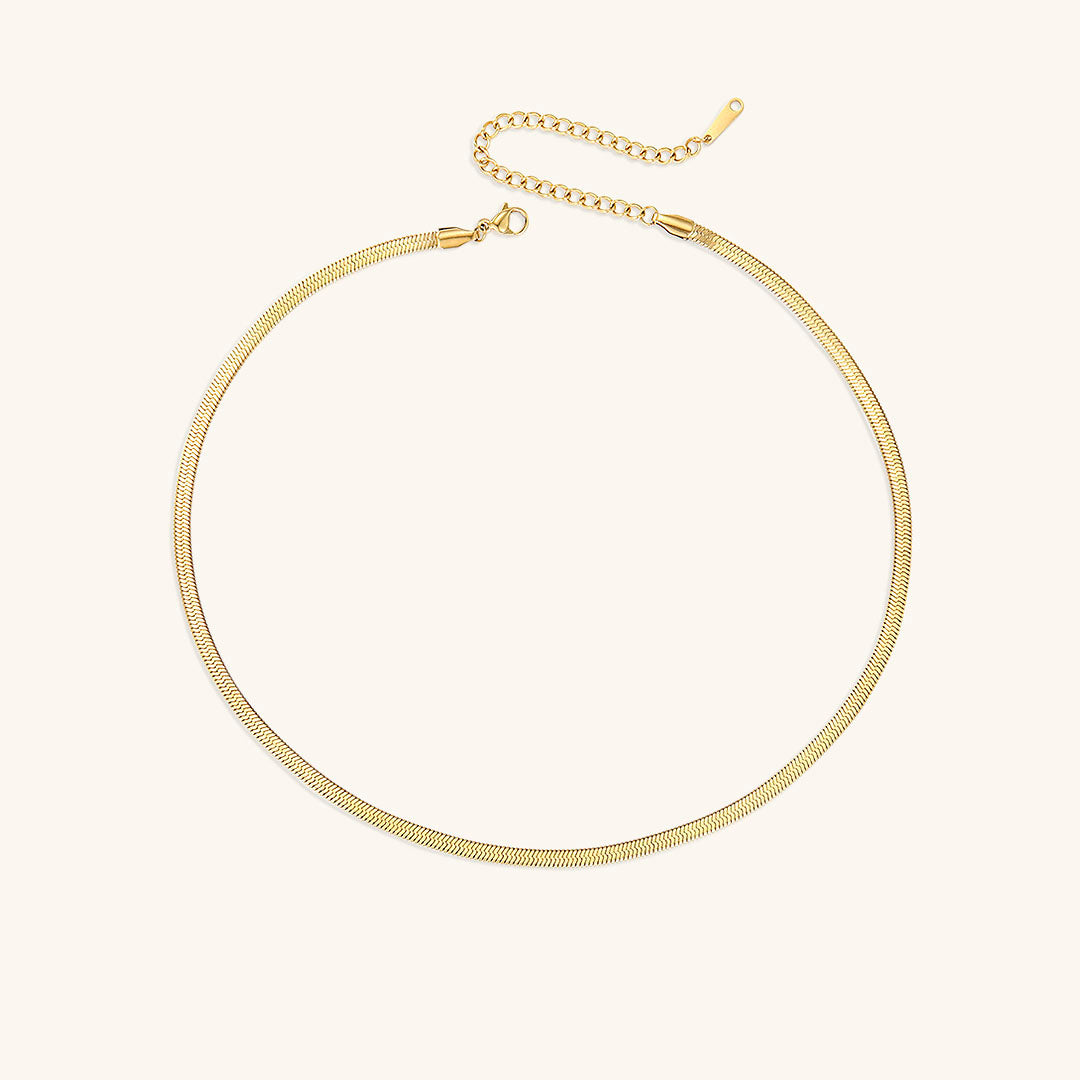 Elizabeth Gold Herringbone Necklace - Joie d’Or