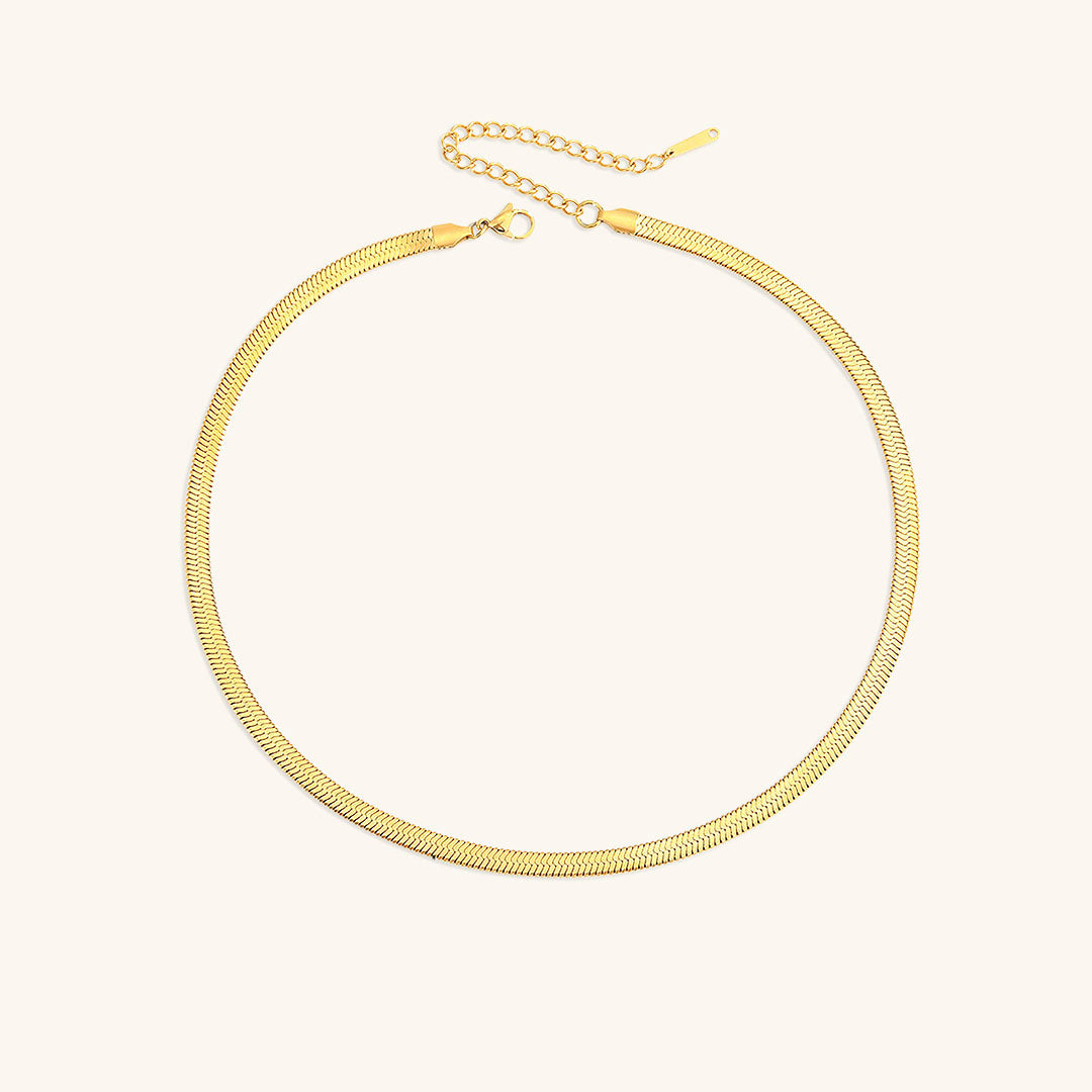 Elizabeth Gold Herringbone Necklace - Joie d’Or