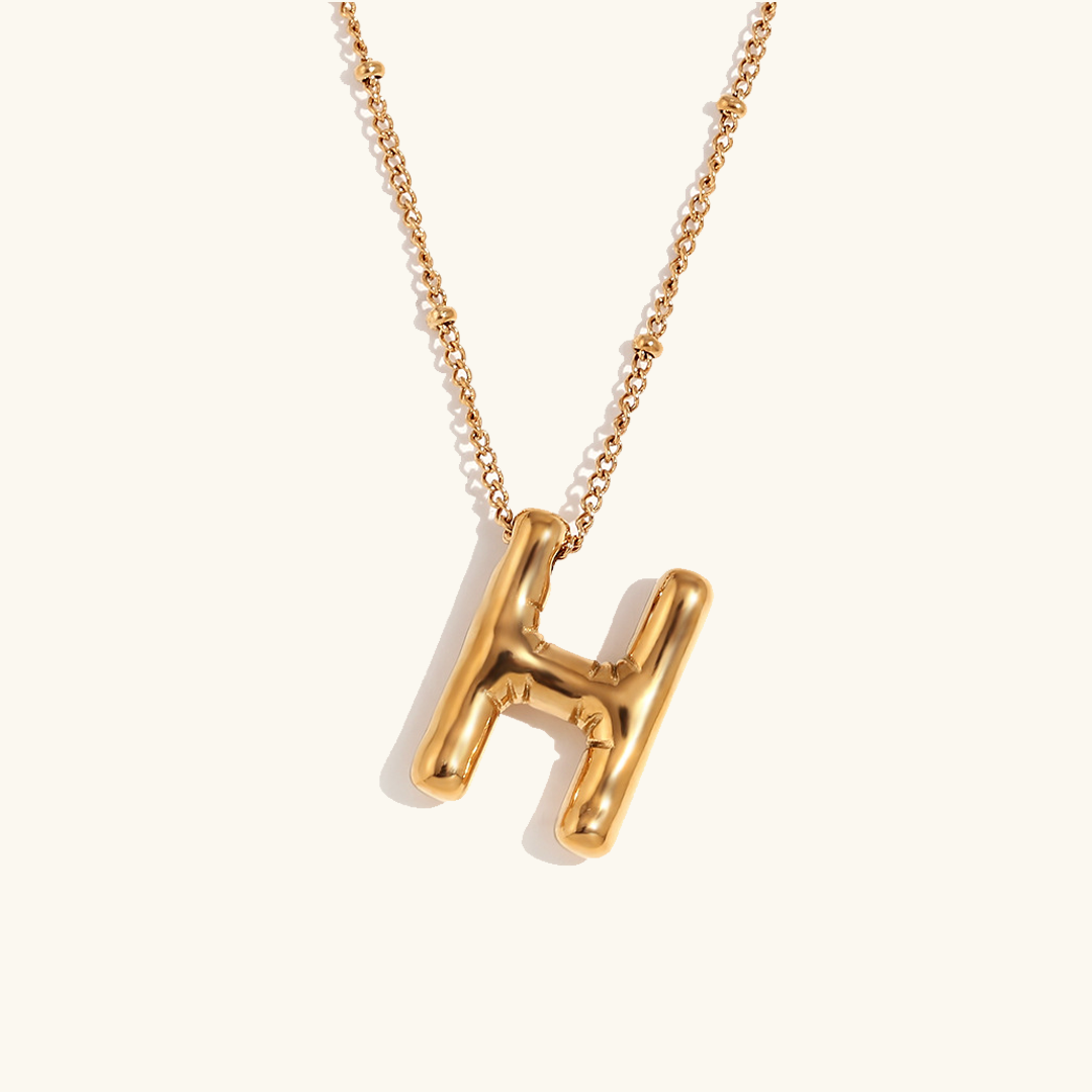 Balloon Gold Initial Necklace - Joie d’Or