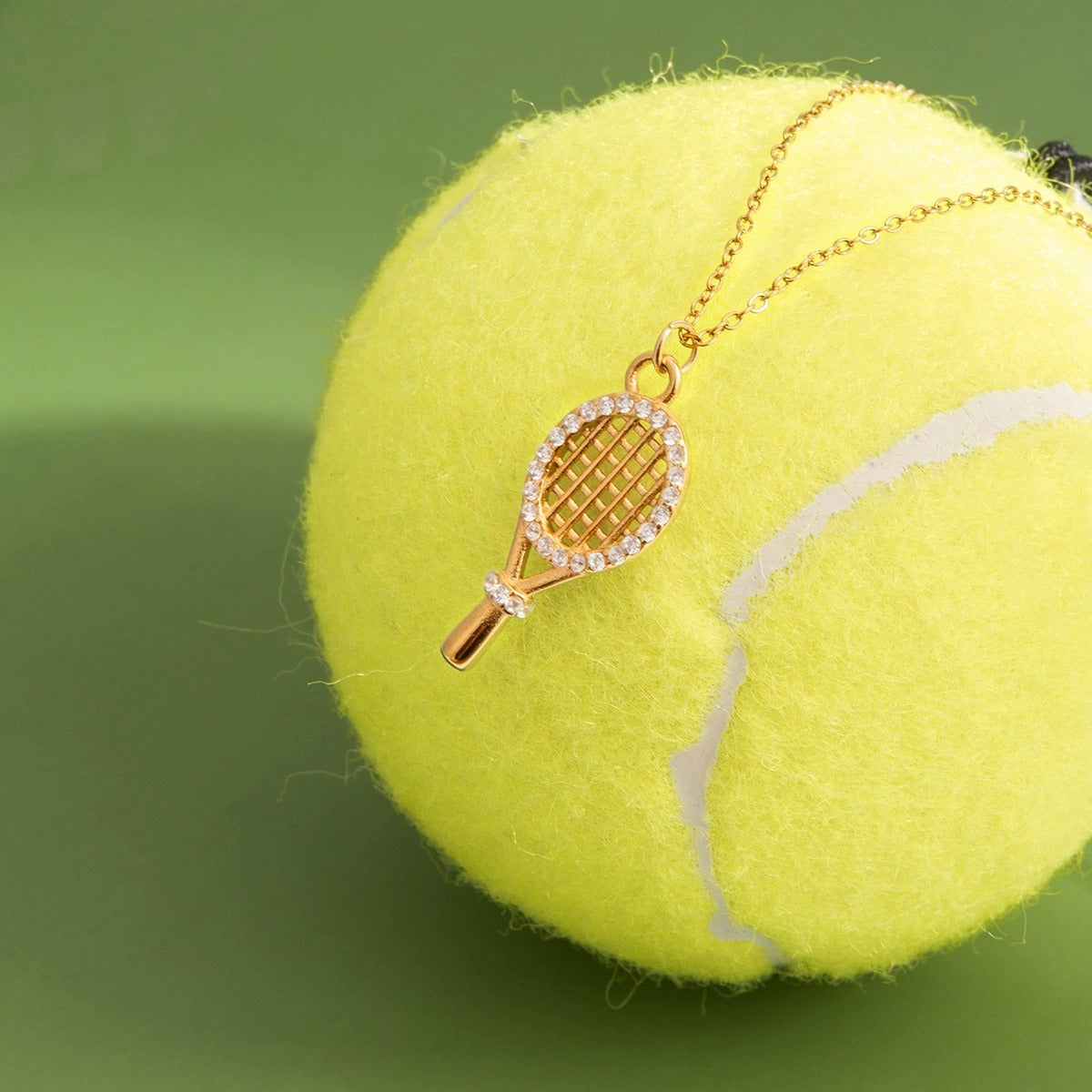 Tennis Racket Charm Necklace - Joie d’Or