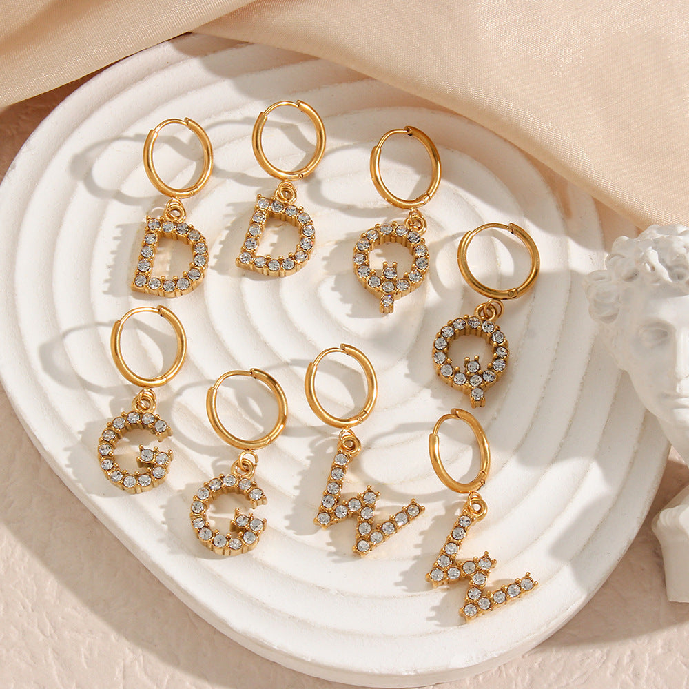 Wilhemina Initial Letter Earrings - Joie d’Or