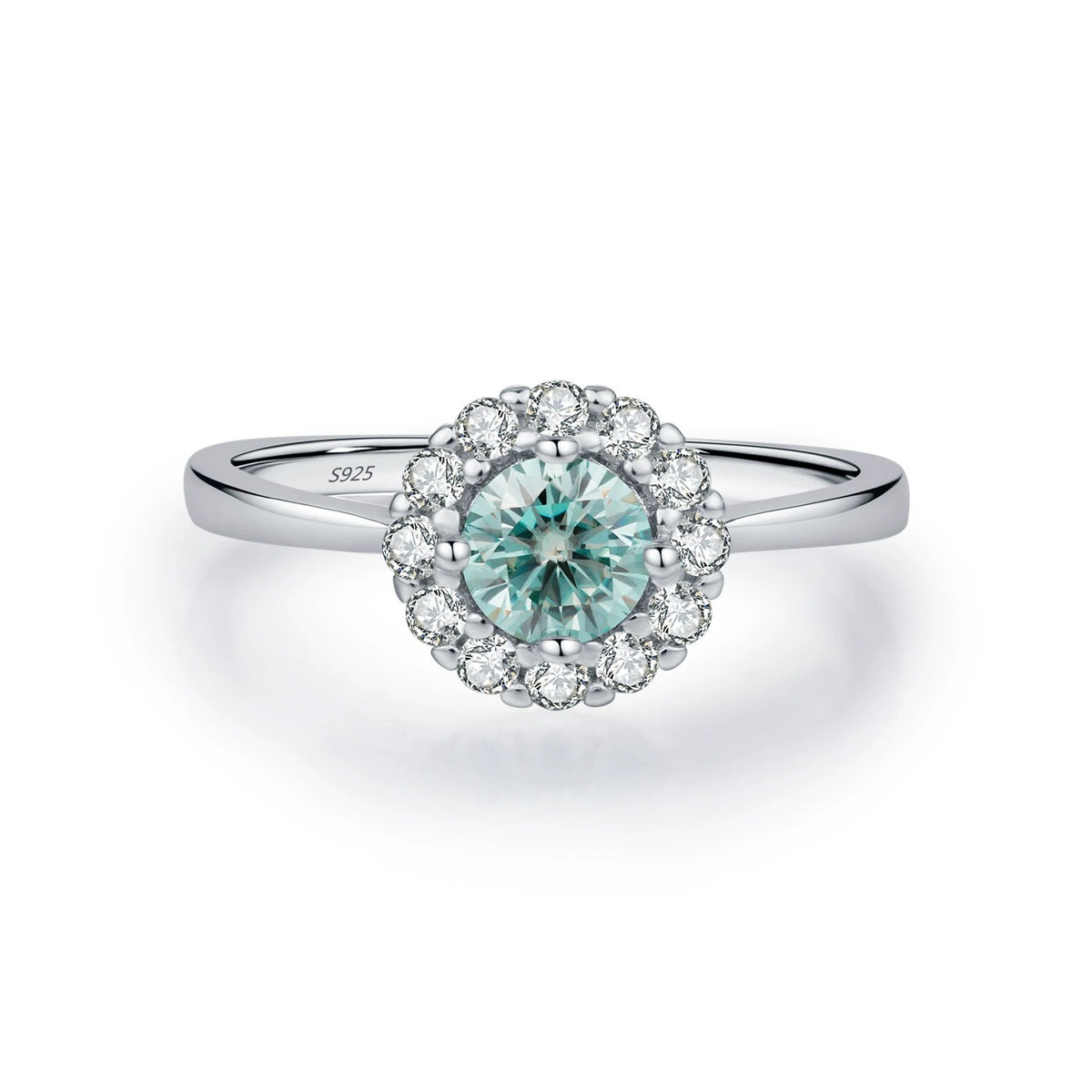 Ariana Crystal Blue Silver Ring - Joie d’Or