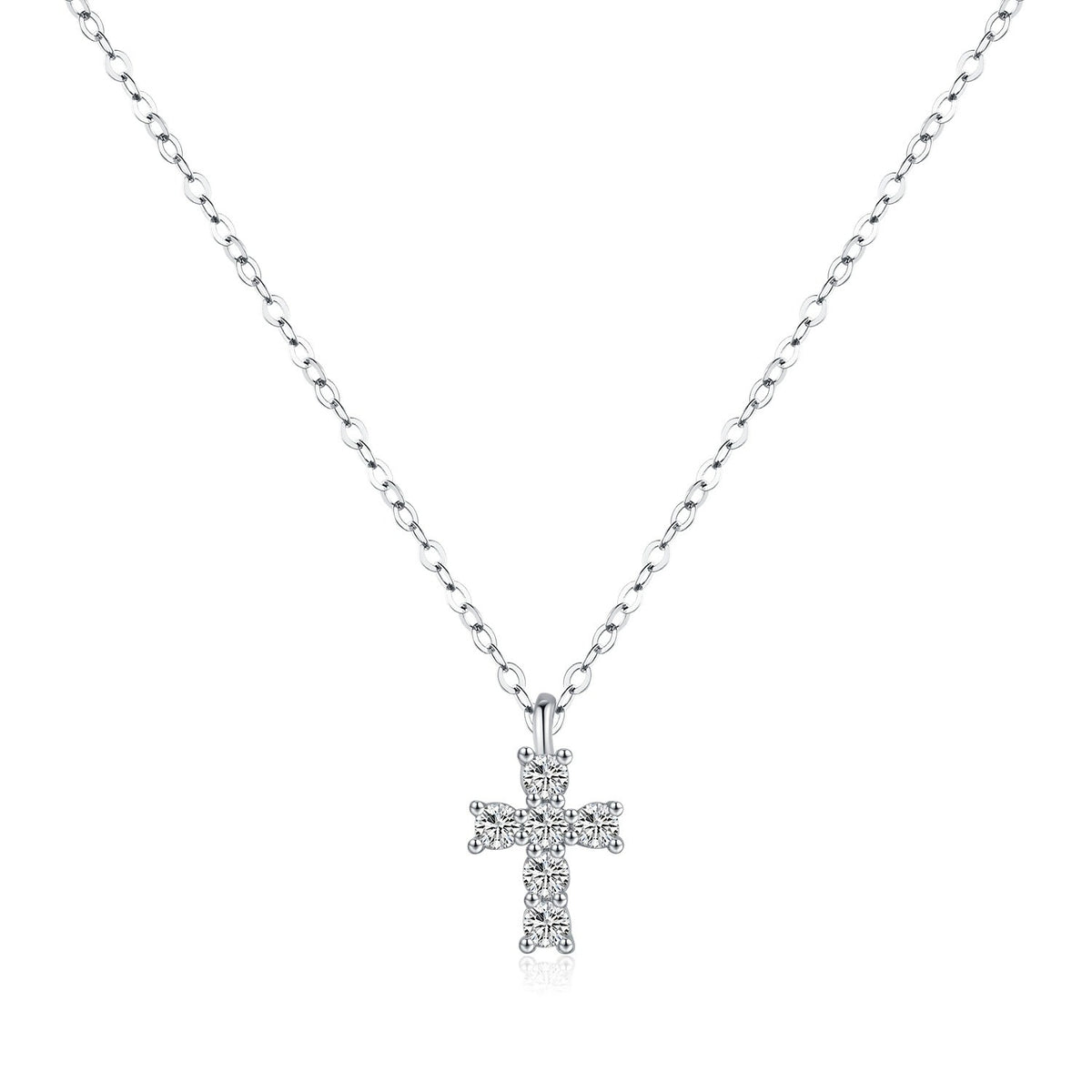 Chloé Crystal Cross Pendant - Joie d’Or