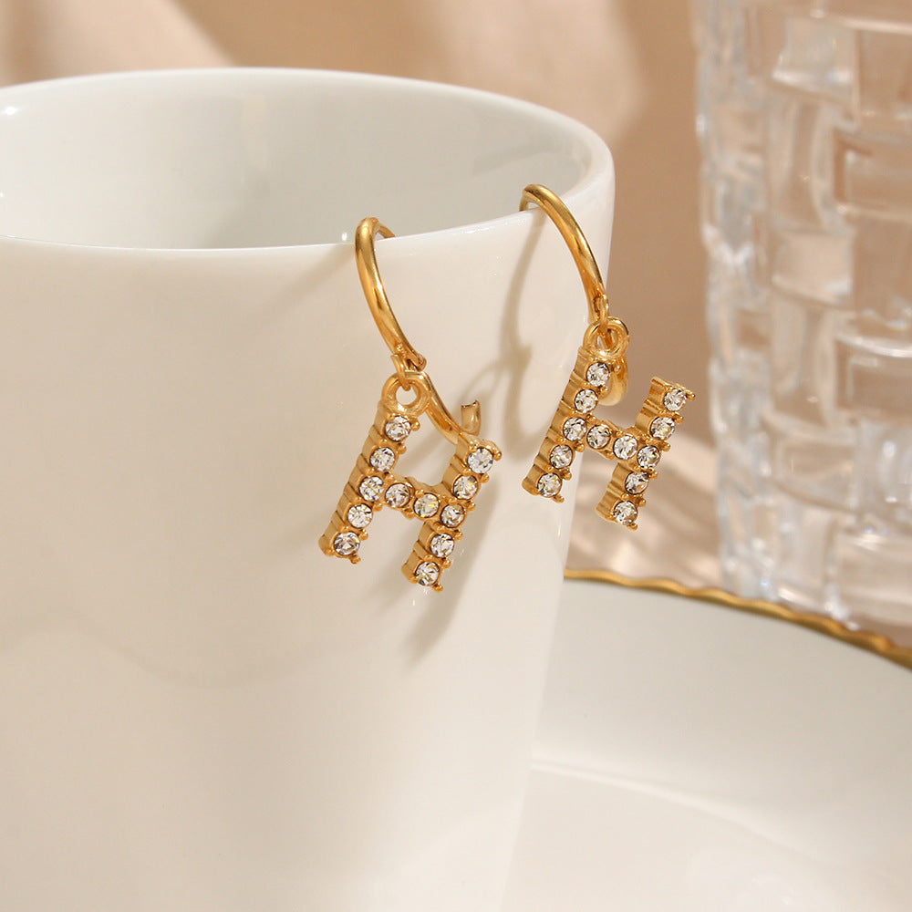 Wilhemina Initial Letter Earrings - Joie d’Or