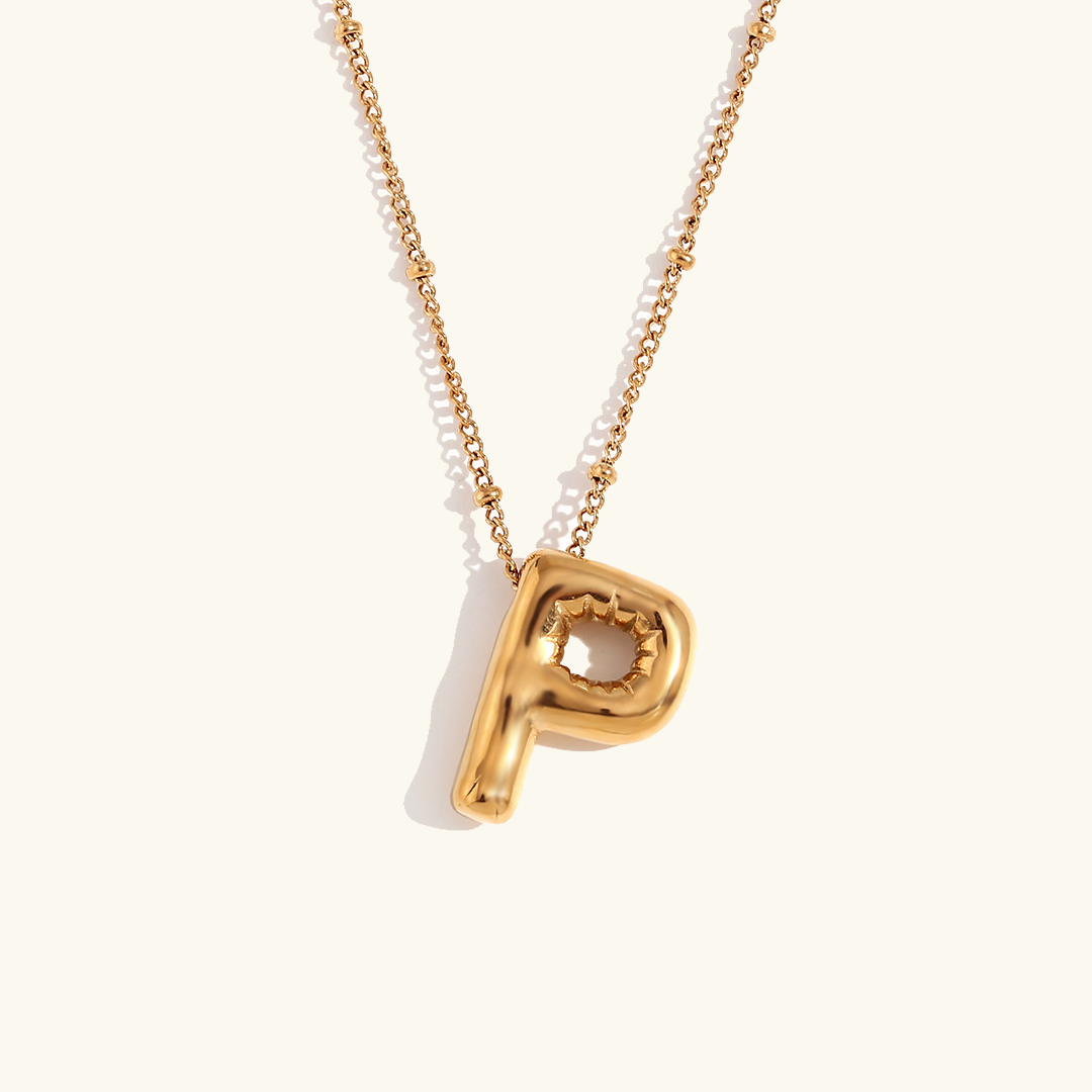 Balloon Gold Initial Necklace - Joie d’Or