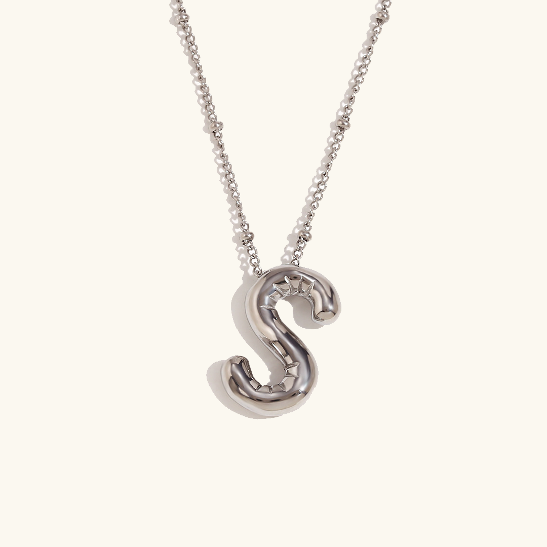 Balloon Gold Initial Necklace - Joie d’Or