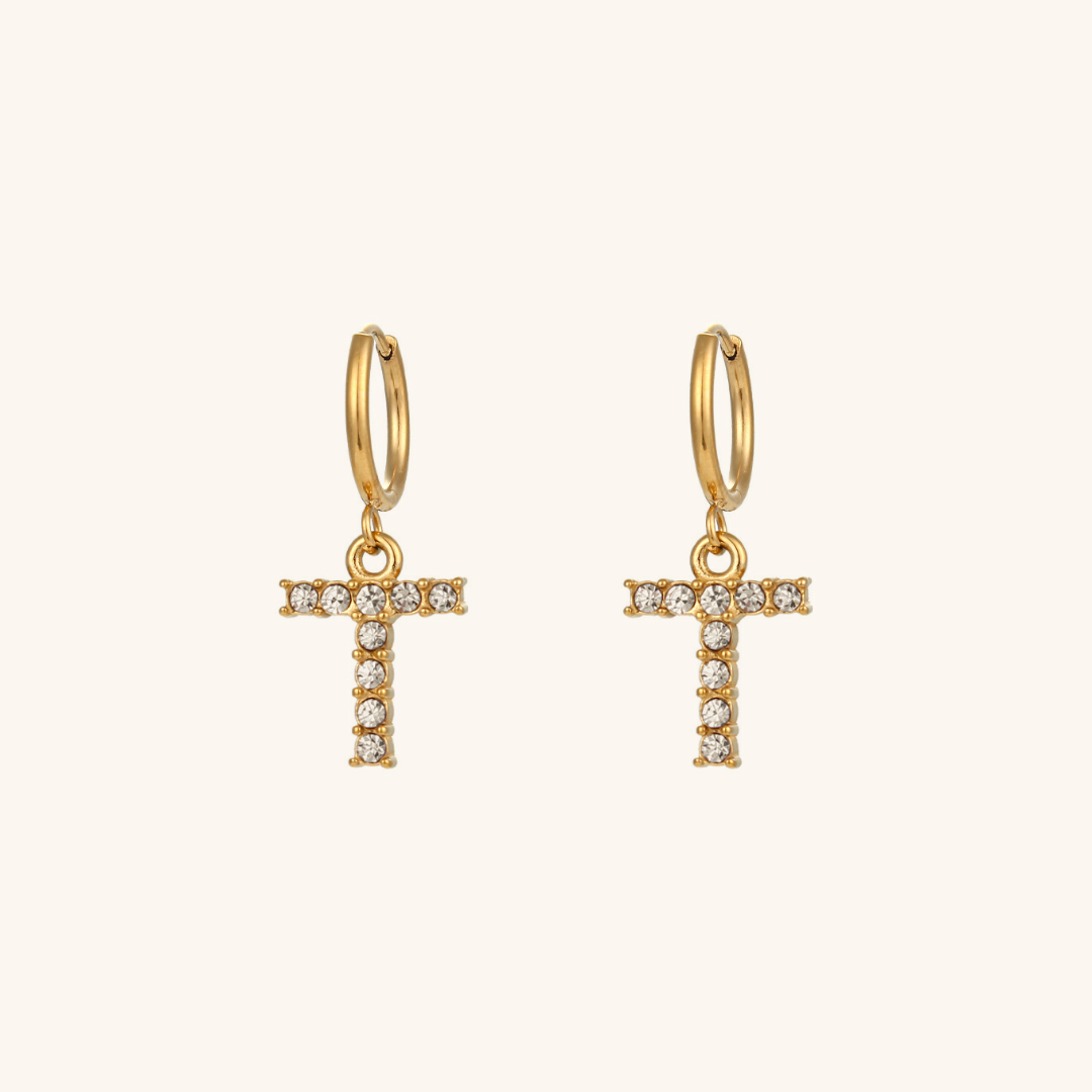 Wilhemina Initial Letter Earrings - Joie d’Or