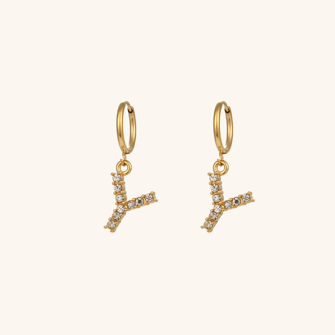 Wilhemina Initial Letter Earrings - Joie d’Or