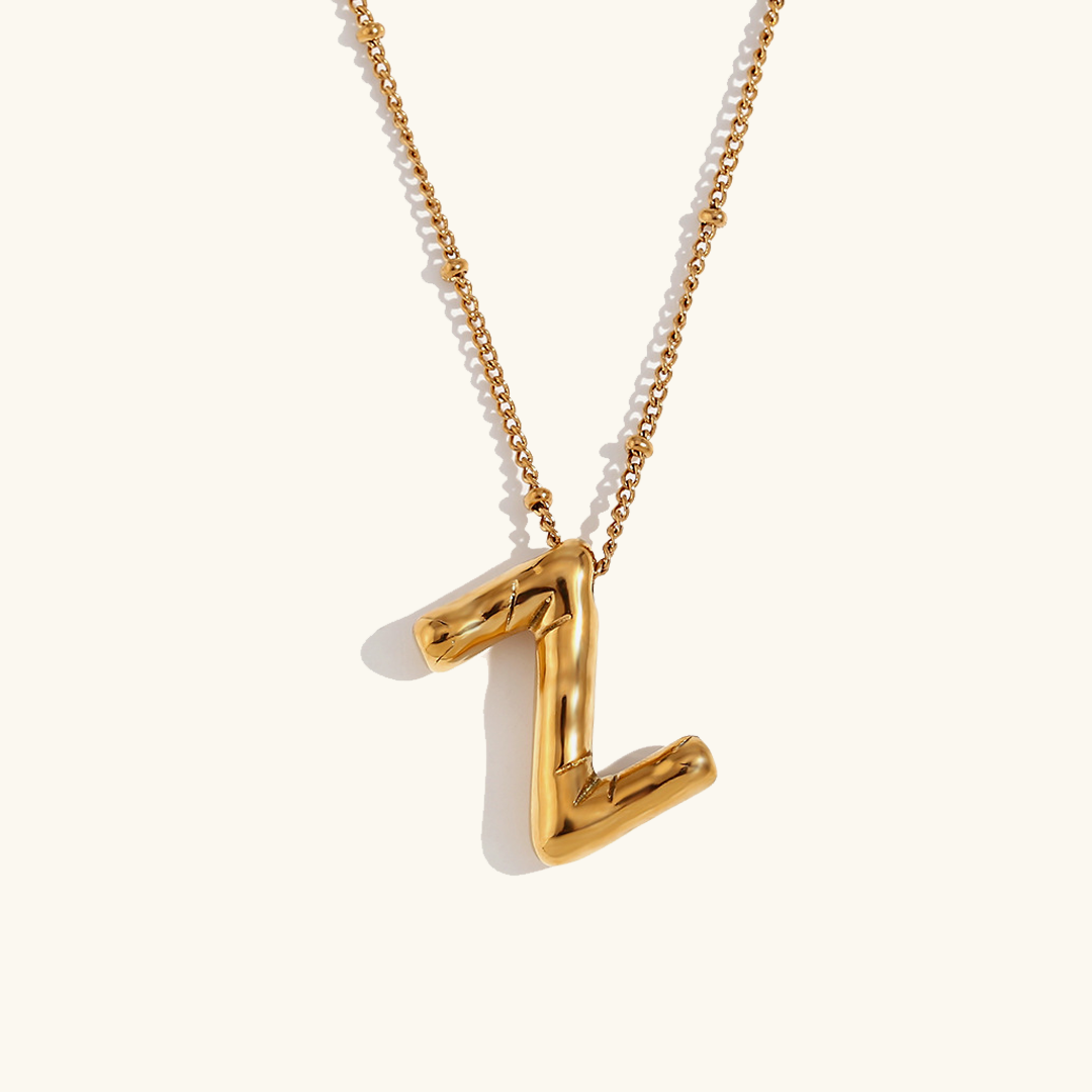 Balloon Gold Initial Necklace - Joie d’Or