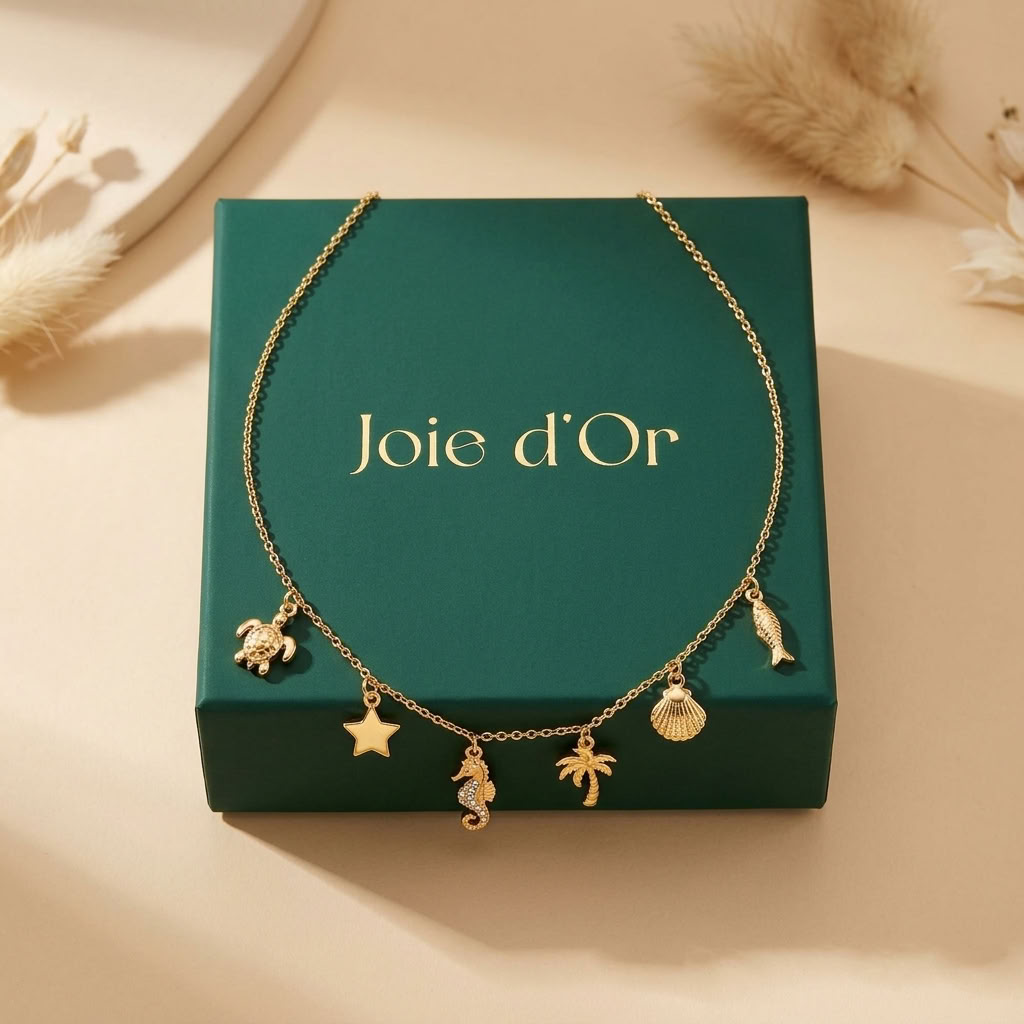 Ramona Sea Charms Gold Necklace - Joie d’Or