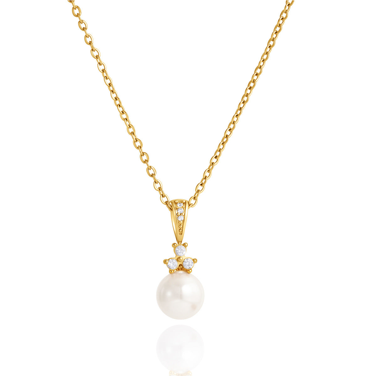Hortense Pearl Pendant Gold Necklace