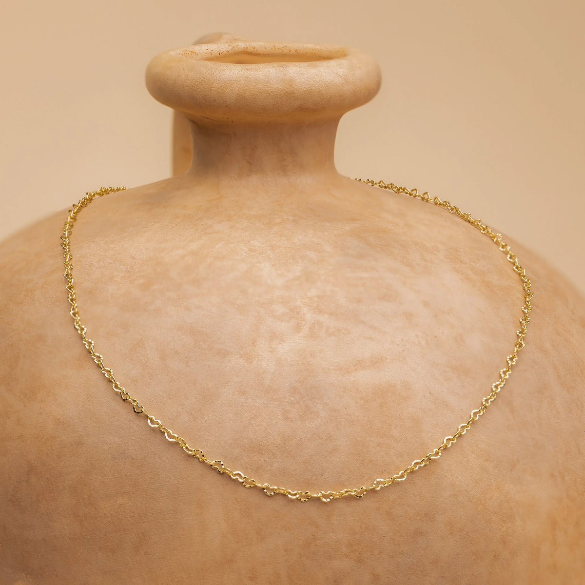 Élodie Chain Heart Necklace - Joie d’Or