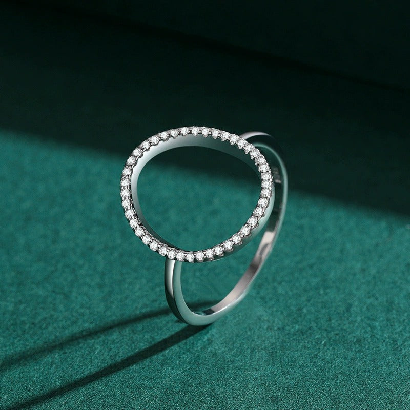 Luna Circle Silver Ring - Joie d’Or