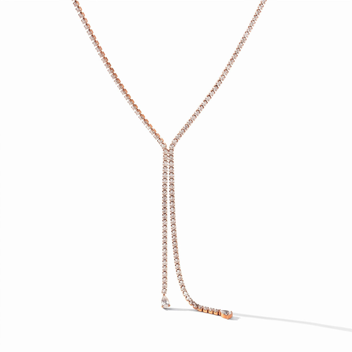 Lavinia Pear Tennis Gold Necklace