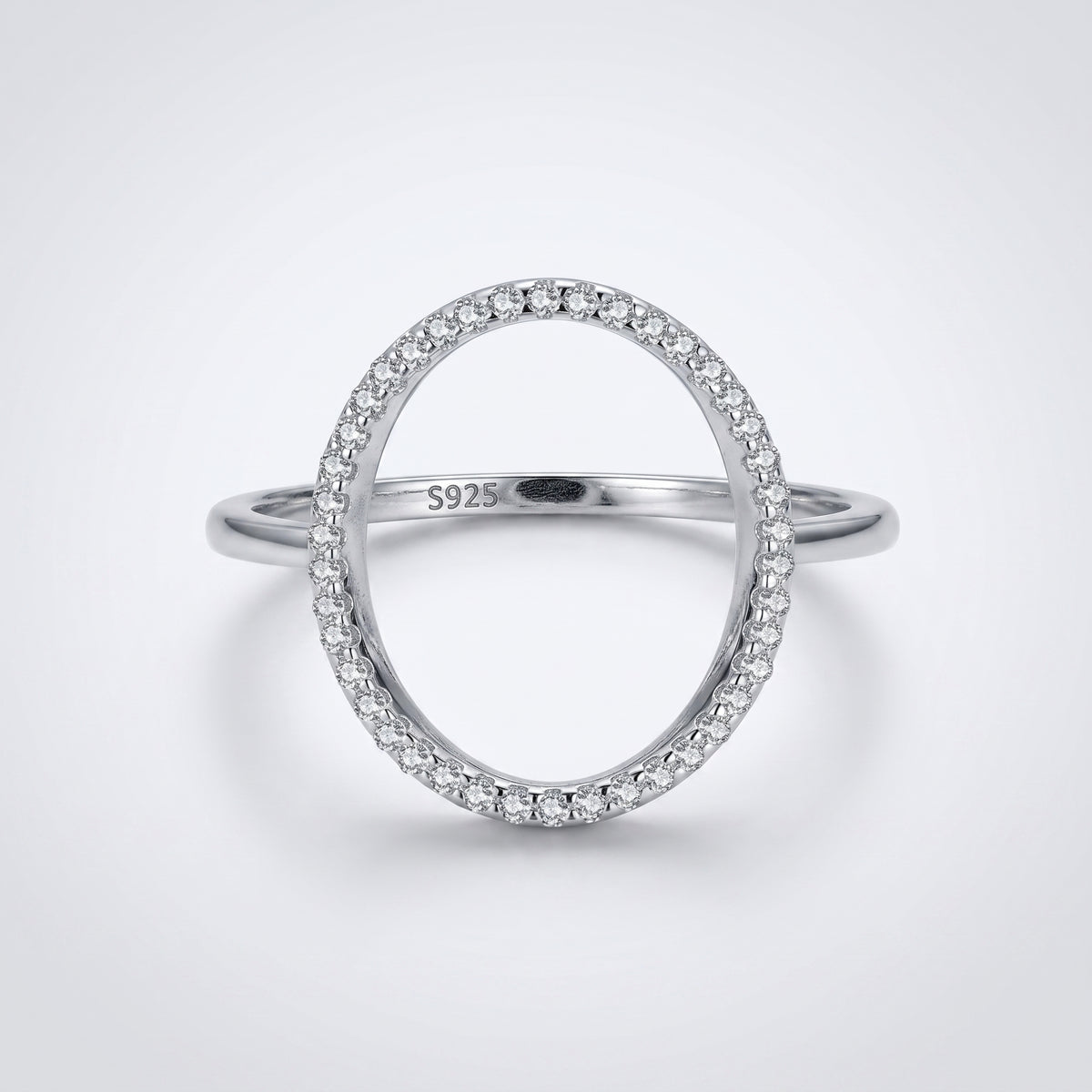 Luna Circle Silver Ring - Joie d’Or