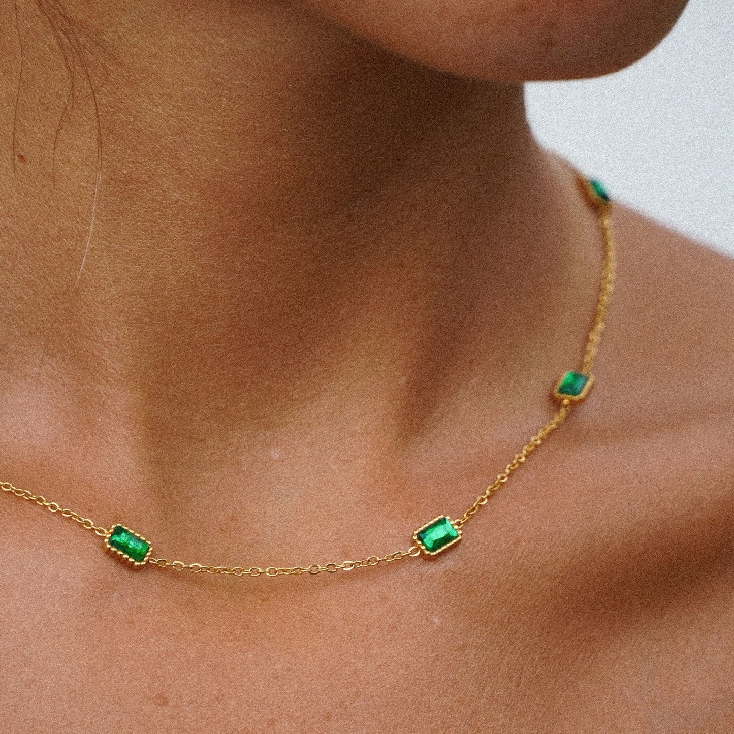 Francia Green Necklace
