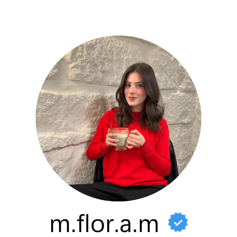 Creator m.flor.a.m, verified account, wearing Joie d’Or jewelry