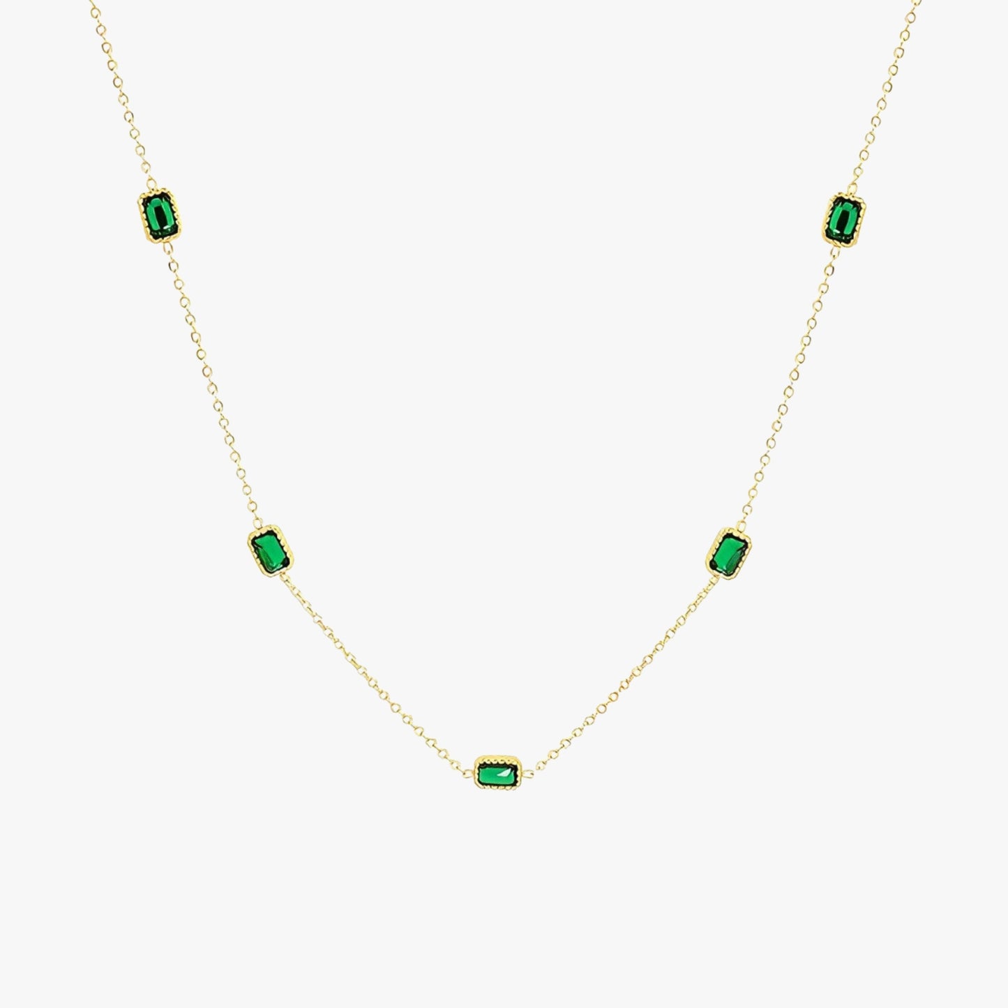 Francia Green Necklace