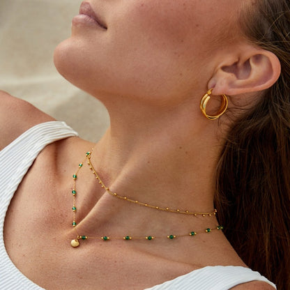 Alla Gold Shell & Beads Necklace