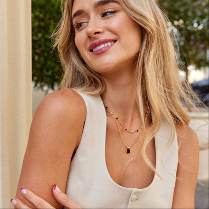 Alla Midnight Beaded Necklace