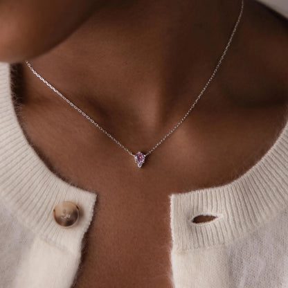Aurora Birthstone Drop Necklace