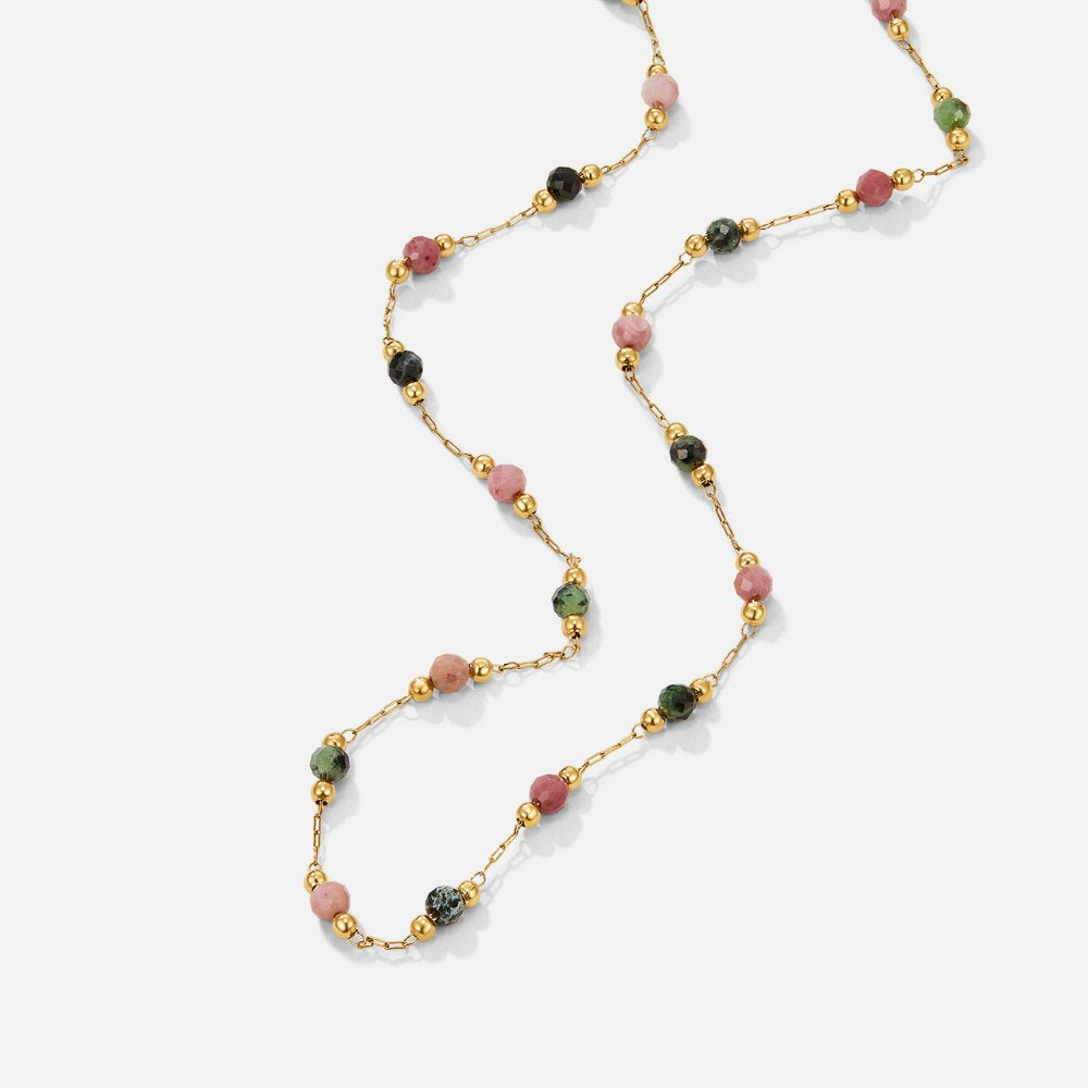 Bela Beaded Stone Necklace
