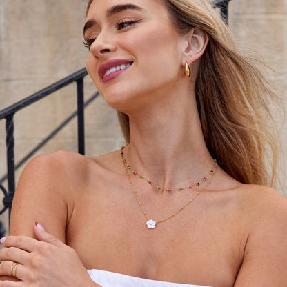 Bela Beaded Stone Necklace