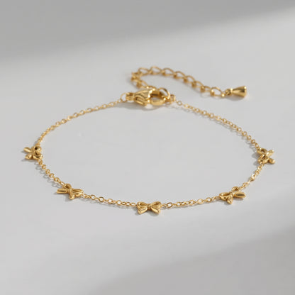 Lucienne Sweet Bow Gold Bracelet - Joie d’Or