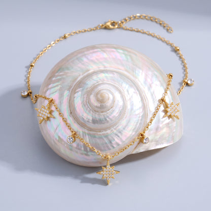 Colette Sparkling North Star Gold Chain Necklace - Joie d’Or