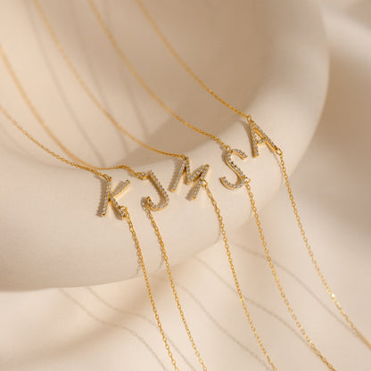 Camille Initial Letter Necklace