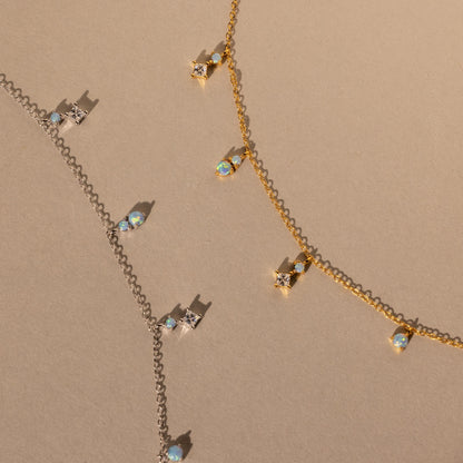 Celeste Opal Drop Necklace