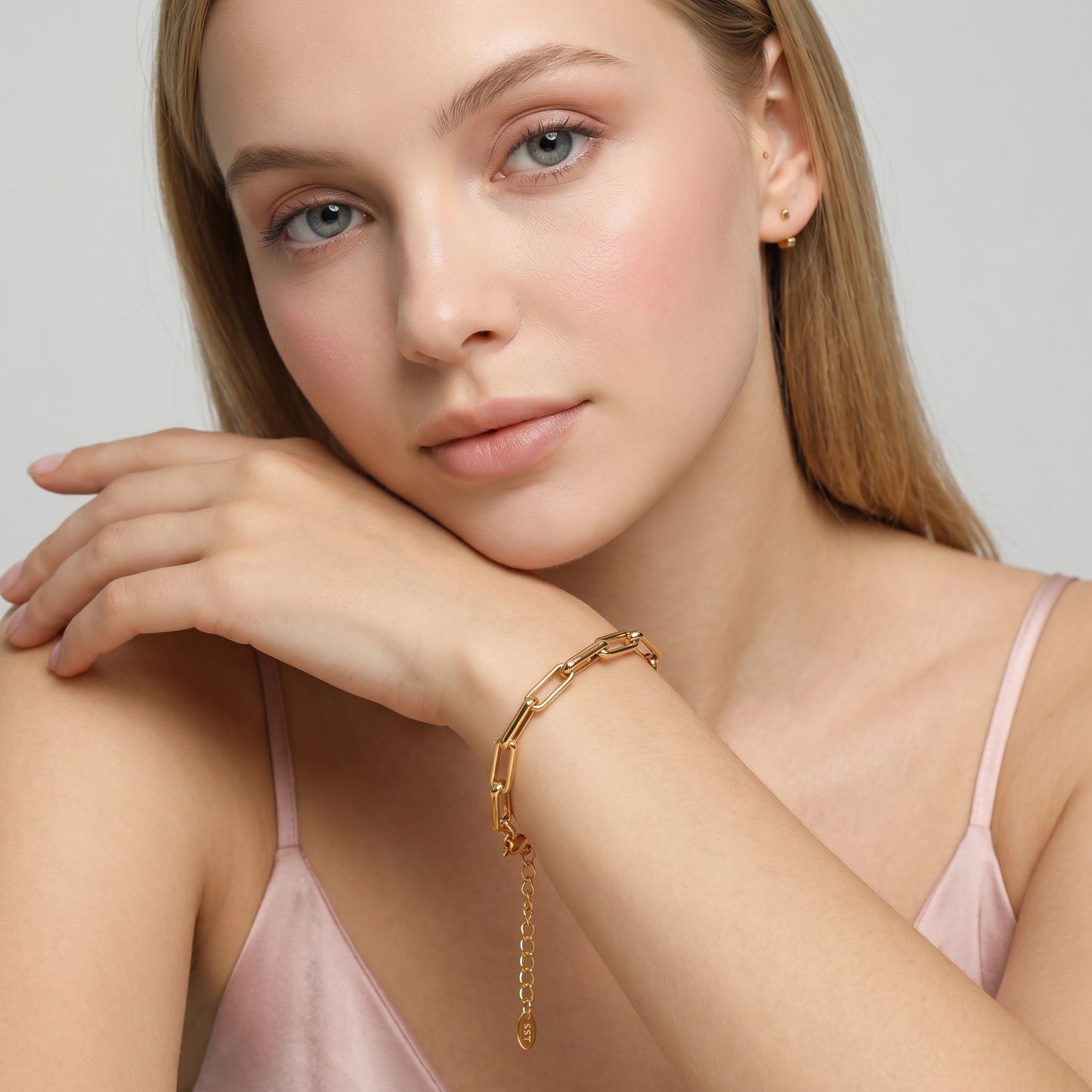 Amélie Minimalist Gold Link Bracelet - Joie d’Or