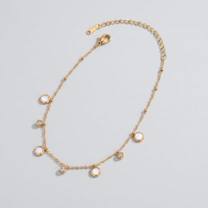 Noemi Beach Charm Gold Anklet - Joie d’Or