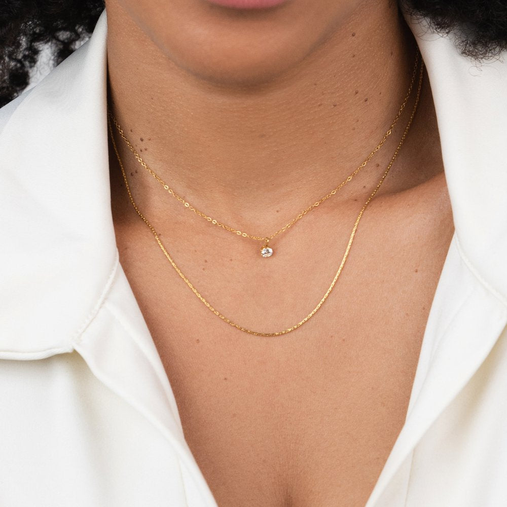 Diana Crystal Layered Necklace