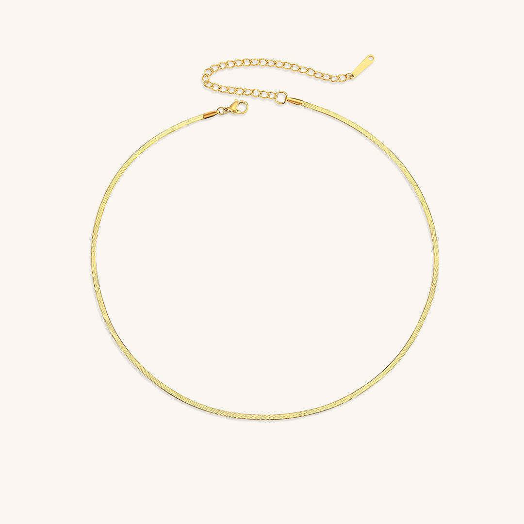 Elizabeth Gold Herringbone Necklace - Joie d’Or