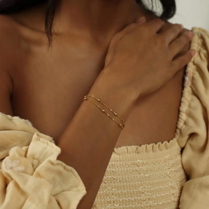 Elena Double Bead Bracelet