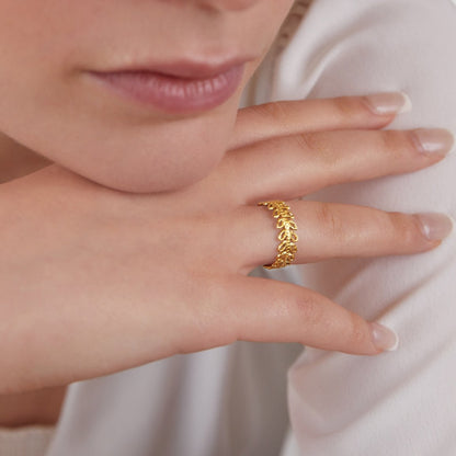 Florence Leaf Ring