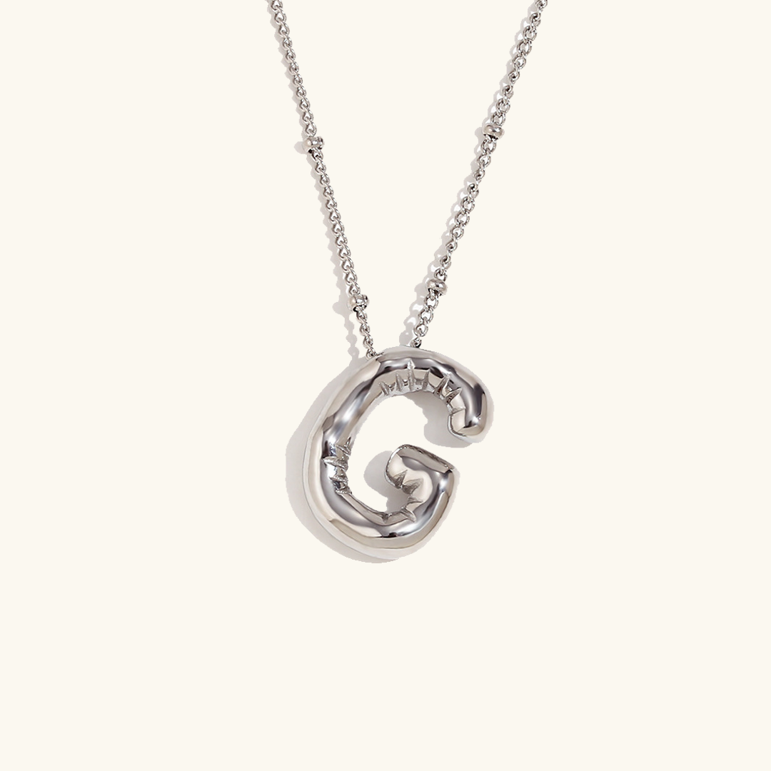 Balloon Gold Initial Necklace - Joie d’Or