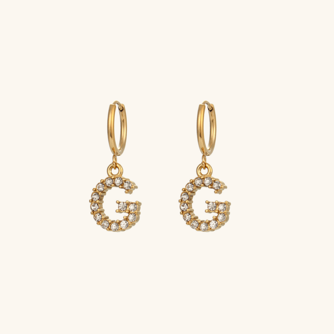 Wilhemina Initial Letter Earrings - Joie d’Or