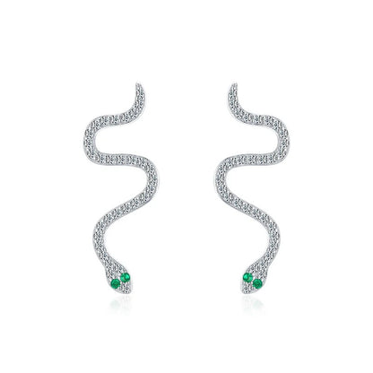 Liana Crystal Snake Earrings