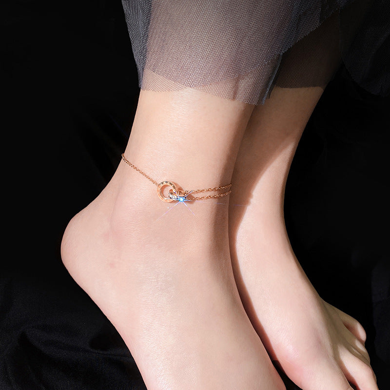 Ramona Crystal Anklet - Joie d’Or