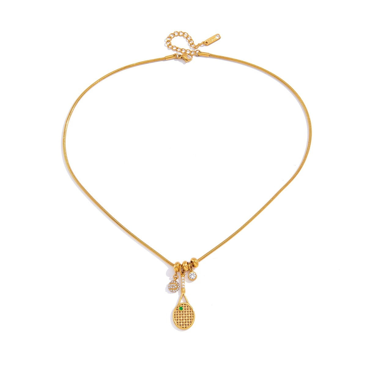 Colette Tennis Charms Gold Necklace - Joie d’Or
