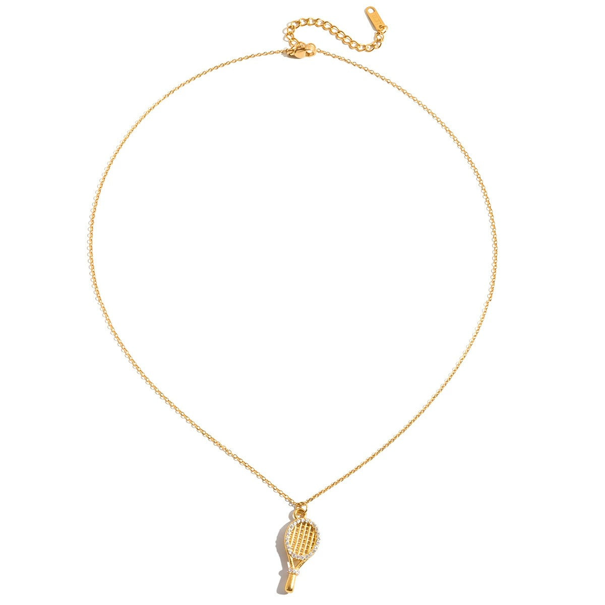 Tennis Racket Charm Necklace - Joie d’Or