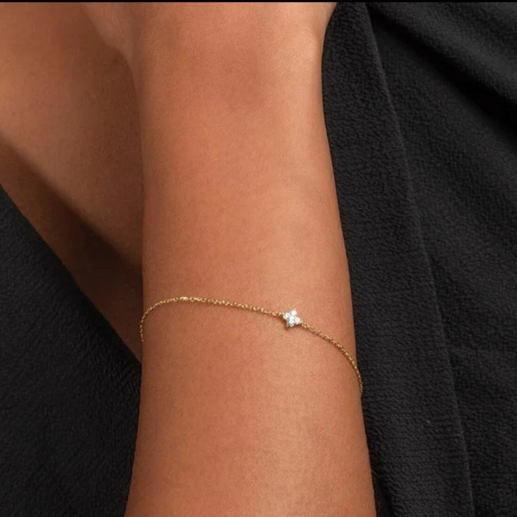 Mia Crystal Clover Bracelet