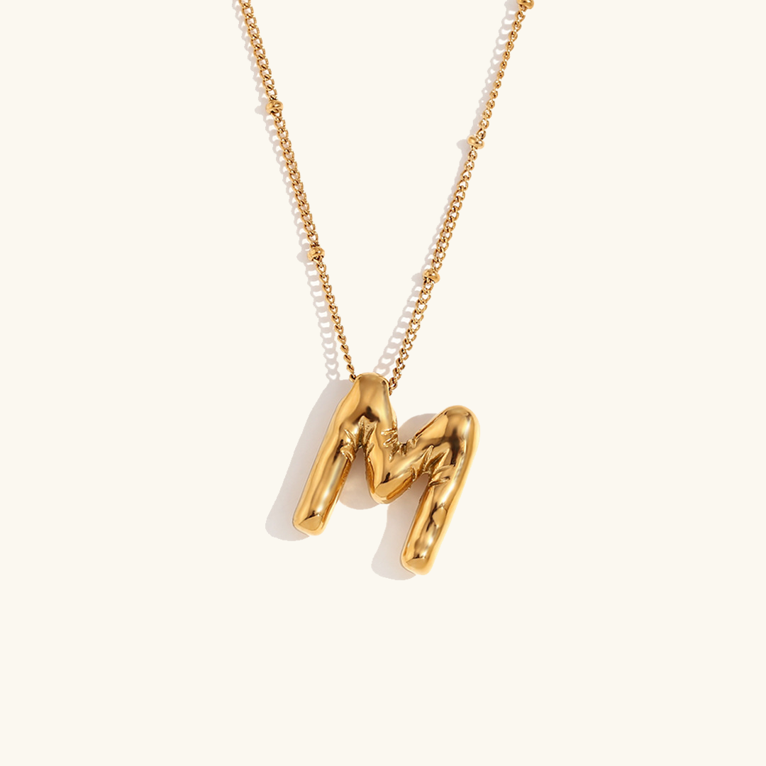 Balloon Gold Initial Necklace - Joie d’Or