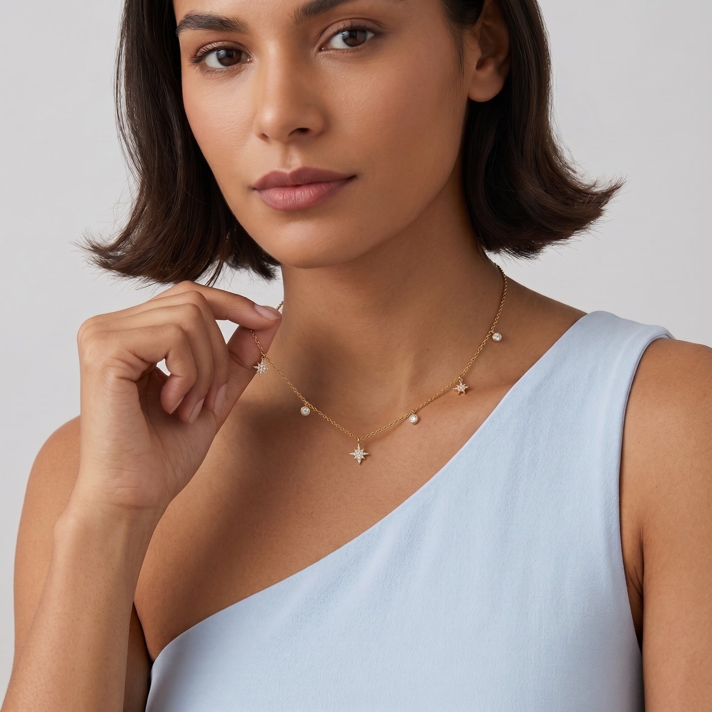 Colette Sparkling North Star Gold Chain Necklace - Joie d’Or