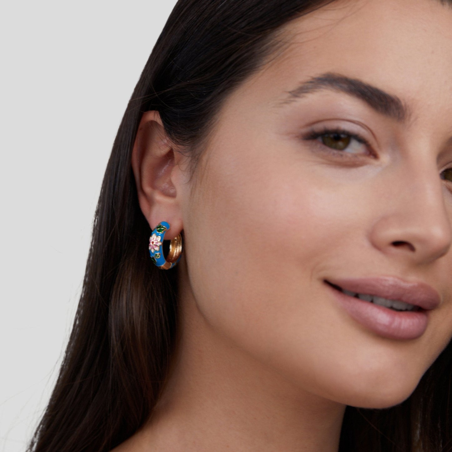 Manon Bloom Enamel Earrings