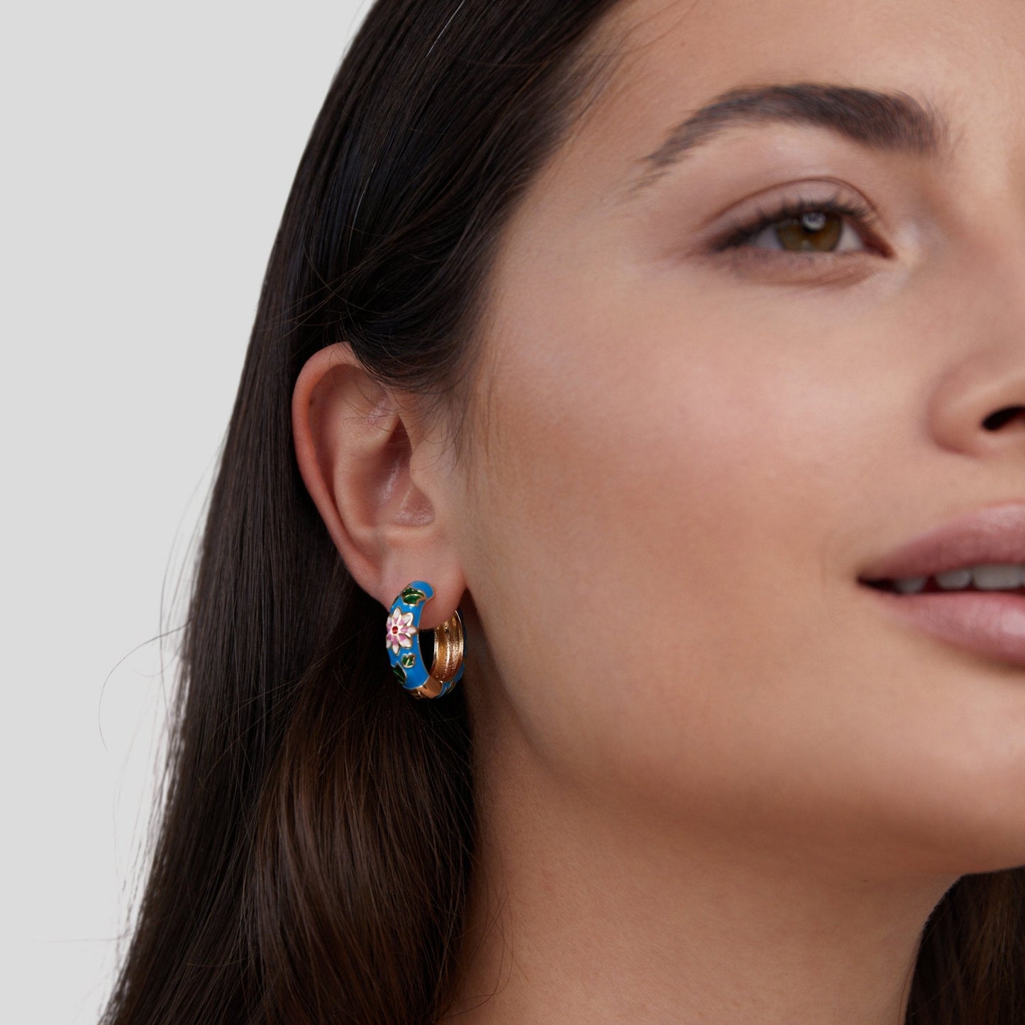Manon Bloom Enamel Earrings