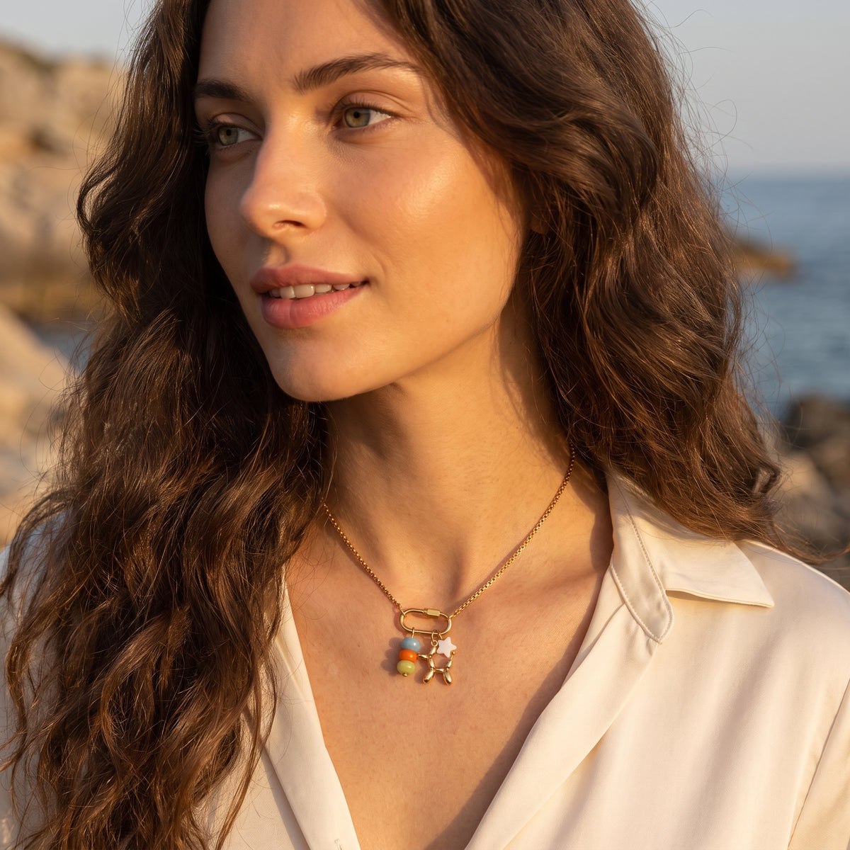 Roxane Balloon Pendant Necklace - Joie d’Or